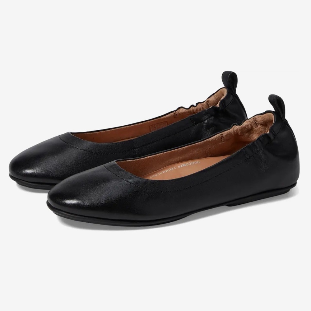 Fitflop Black Leather Flats
